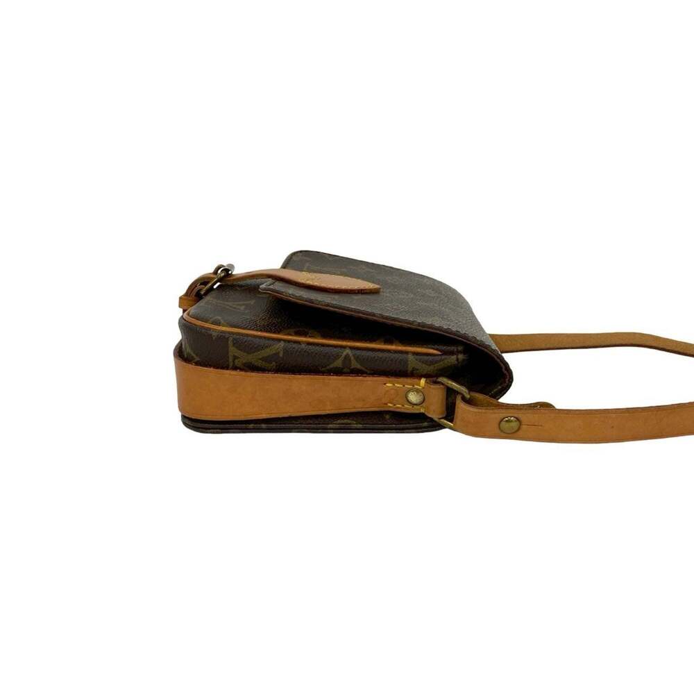 LOUIS VUITTON Vintage Brown Monogram Leather Pochette Shoulder Bag - Picture 6 of 9